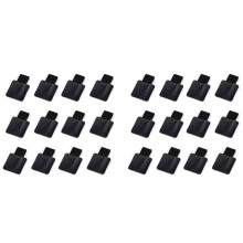 24 Pack Pen Loop Holder, Self-Adhesive Pen Holder Pencil Elastic Loop for Notebooks, Journals, Calendars (Black)