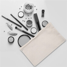 160 Pcs Canvas Pencil Pouch Zipper Makeup Bags Blank DIY Bags Multipurpose Toiletry Stationary Storage Bags(Beige)