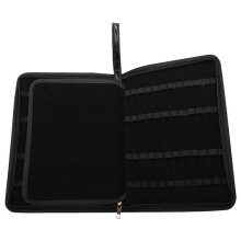 3X Large Capacity Fountain Pen Case PU Leather Black Color 48 Slots Pen Pouch Bag Pencil Bag
