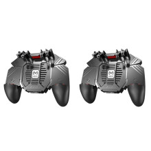 2X MEMO AK77 Game Trigger Telefoonkoeler Ventilator Game Controller Controller met Ventilator voor Pubg Trigger Shooter Joystick (4000mAh)