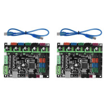 2X Motherboard für 3D-Drucker MKS GEN-L V2.1 Steuerplatinen-Motherboard Kompatibel mit Open Source Marlin
