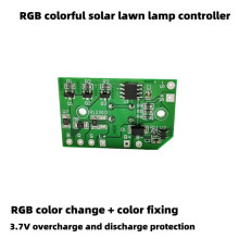 4X Płytka Oświetlenia Słonecznego Przełącznik 3.7V Sterownik Lampy Solarnej Bateria Litowa Zmiana RGB Płytka Obwodu Lampy Solarnej