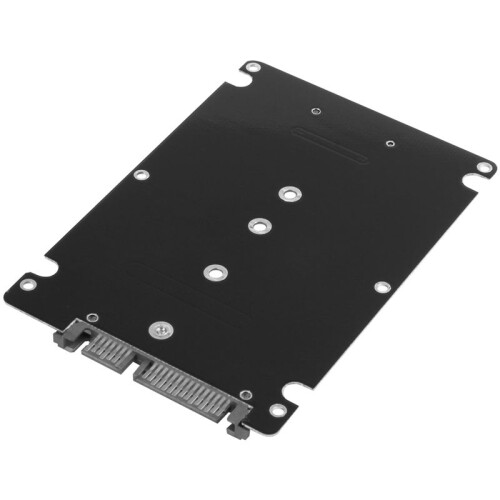 4X Black B + M Key Socket 2 M.2 NGFF () SSD to 2.5  Adapter Card with Case