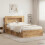 VidaXL vidaXL Headboard Cabinet with Storage Artisan Oak Engineered Wood 2