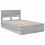 VidaXL vidaXL Bed Frame Grey Sonoma 120 x 190 cm Engineered Wood 5