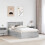 VidaXL vidaXL Bed Frame Grey Sonoma 120 x 190 cm Engineered Wood 4