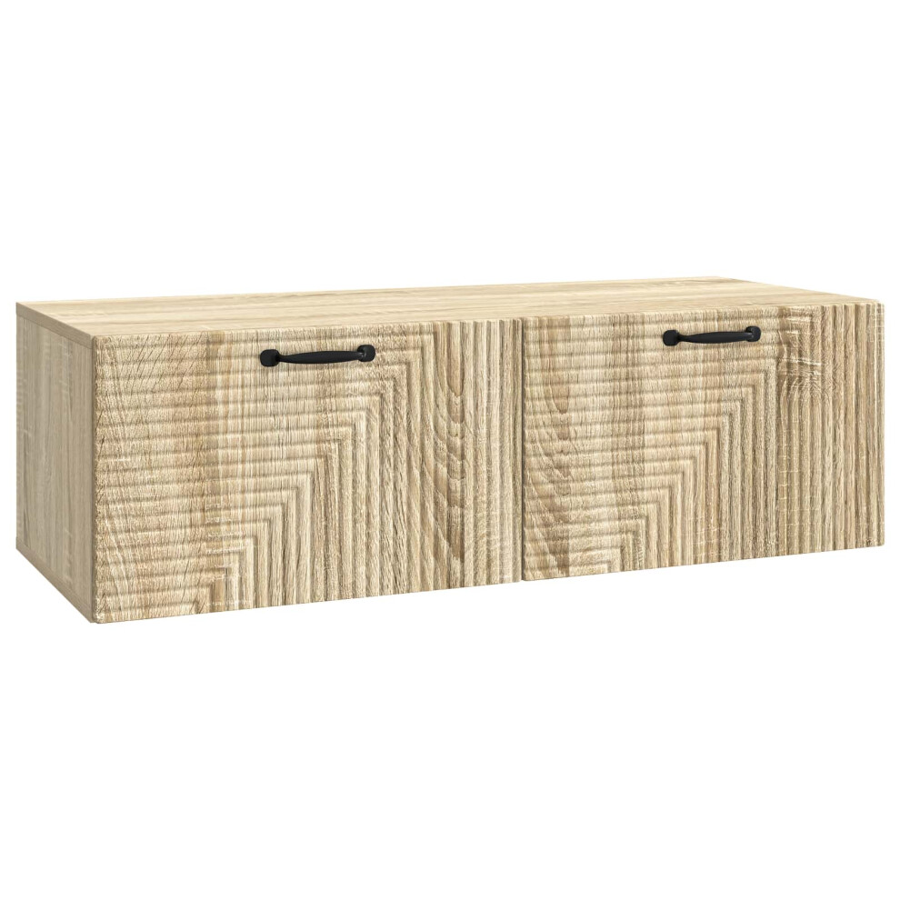 Vidaxl Wall-Mounted Tv Cabinet Wall-Mounted Sonoma Oak 98 X 41 X 30 Cm