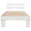 VidaXL vidaXL Bed Frame with Headboard White 75 x 190 cm Solid Pine Wood 4