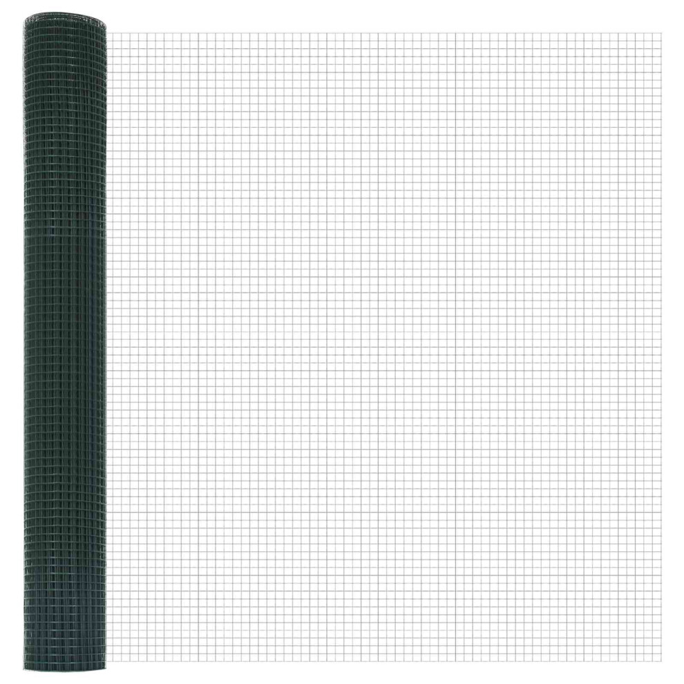 Vidaxl Welded Wire Fence 2500 X 120 Cm Green