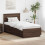 VidaXL vidaXL Bed Frame with Headboard Brown Oak 70 x 190 cm Engineered Wood 1
