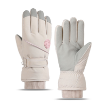 Women Winter Gloves Fleece Lined Thick Warm Cold Resistant Riding Gloves