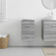 vidaXL Bathroom Cabinet In-between Grey Sonoma 30 x 41 x 50 cm