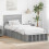 VidaXL vidaXL Bed Frame with Shelf Grey Sonoma 75 x 190 cm Engineered Wood 1