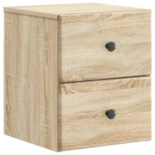 vidaXL Wall-Mounted Bedside Cabinet Sonoma Oak 34.5 x 33 x 40 cm