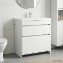 vidaXL Bathroom Under Sink Cabinet White 78.5 x 37.5 x 81 cm