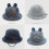 (Style B)Blue Deniids Fisherman Cap Sun Blocking Breathable Fabric Wind Design Resistant 2