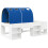 VidaXL vidaXL Bed Frame with Tunnel 3 pcs White and Blue Engineered Wood 4