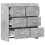 VidaXL vidaXL Sideboard Concrete Grey 75 x 33 x 80 cm Engineered Wood 3