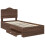 VidaXL vidaXL Bed Frame with Headboard Brown Oak 70 x 190 cm Engineered Wood 5