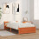 VidaXL vidaXL Bed Frame Wax Brown 195.5 x 80.5 x 51 cm Solid Pine Wood 2