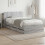 VidaXL vidaXL Bed Frame with Storage Grey Sonoma 90 x 190 cm Engineered Wood 1