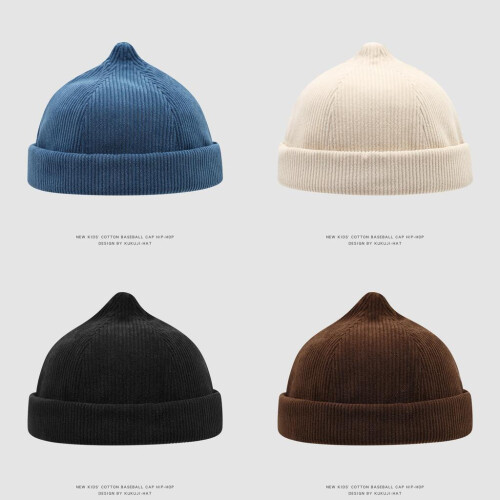(Blue)Unisex Children Hat With Pattern And Windproof Design For Fall Winter Season 1