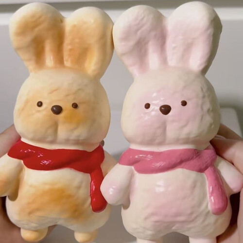 (Khaki,18cm)Bunny Toy With Gentle Touch Softness For Children Learning Development Play 1