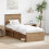 VidaXL vidaXL Bed Frame Artisian Oak 75 x 190 cm Solid Pine Wood 1
