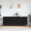 VidaXL vidaXL Sideboards 3 pcs Black Oak 1