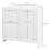 Double Hamper Laundry Storage Cabinet - White 3