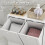 Double Hamper Laundry Storage Cabinet - White 4
