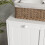 Double Hamper Laundry Storage Cabinet - White 8