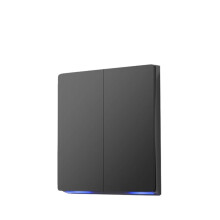 Interrupteur Mural Intelligent Tuya WiFi à Bouton-Poussoir pour Ventilateur Climatisation,Moteur de Rideaux et Stores.Fonctionne avec 2