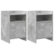 vidaXL Bedside Tables 2 pcs Concrete Grey 40 x 36 x 60 cm
