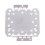 3X Square Shape White  Light Lamp COB SMD LED Module Chip 30-36V 20W 3