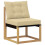 VidaXL vidaXL Outdoor-Sofagarnitur 5 stk. Weiß und Beige 4