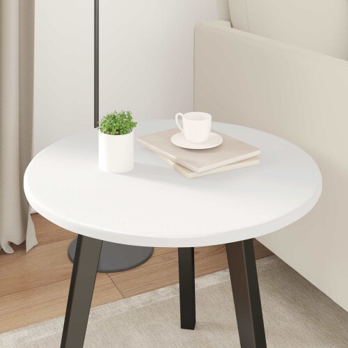 VidaXL vidaXL Table Top White Ø 50 x 1.5 cm Engineered Wood 2