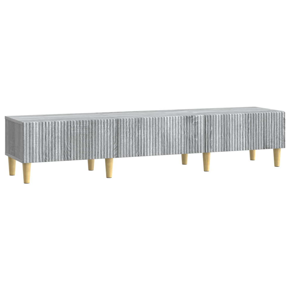 Vidaxl Tv Cabinet Grey Sonoma 147 X 34.5 X 30 Cm Engineered Wood