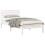 VidaXL vidaXL Bed Frame with Headboard White 75 x 190 cm Solid Pine Wood 5