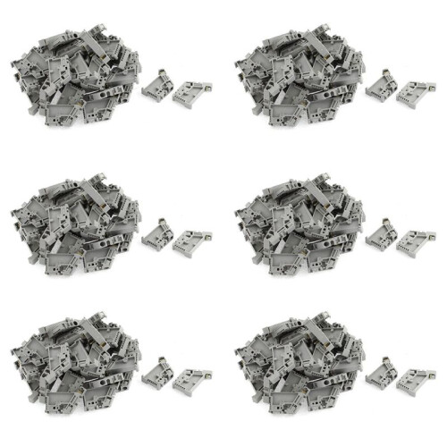 300 Stuks 35 mm DIN-Rail Eindblok Eindstopper Montageclips 1