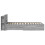 VidaXL vidaXL Bed Frame with Storage Grey Sonoma 90 x 190 cm Engineered Wood 4