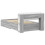 VidaXL vidaXL Bed Frame with Storage Grey Sonoma 90 x 190 cm Engineered Wood 5