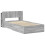 VidaXL vidaXL Bed Frame with Storage Grey Sonoma 90 x 190 cm Engineered Wood 2