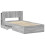 VidaXL vidaXL Bed Frame with Storage Grey Sonoma 90 x 190 cm Engineered Wood 3