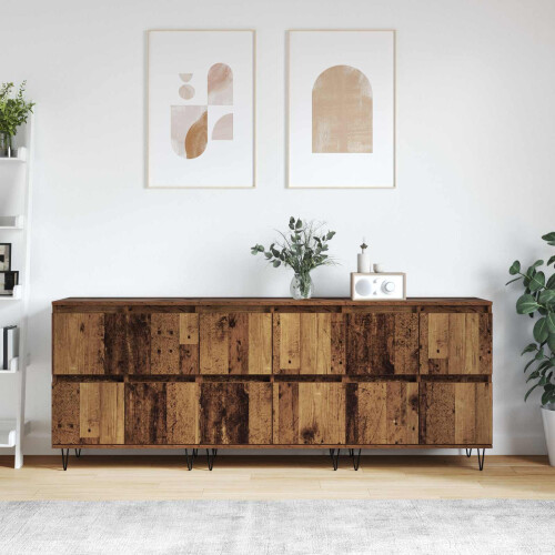 VidaXL vidaXL Sideboards 3 pcs Old Wood