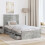 VidaXL vidaXL Bed Frame with Drawer Concrete Grey 75 x 190 cm Engineer Wood 5
