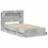 VidaXL vidaXL Bed Frame with Storage with Headboard Concrete Grey 80 x 200 cm 5