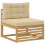 VidaXL vidaXL Outdoor-Sofagarnitur 6 stk. Weiß und Beige Polyester 4