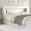 VidaXL vidaXL Headboard Cabinet with Storage High Gloss White Engineered Wood 1