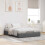 VidaXL vidaXL Ottoman Bed Frame Dark Grey Queen Size Fabric 5